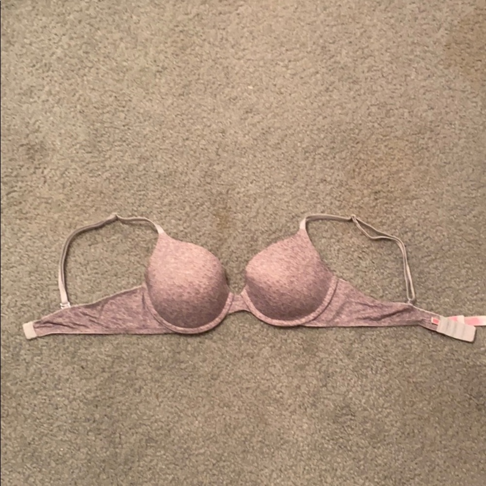 grey victoria’s secret bra